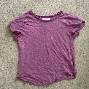 Free people tee, size large, purple/pink